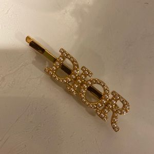 Christian Dior Pearl Hair Barrette